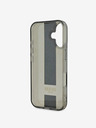Guess Guess IML Middle 4G Cover posteriore a righe per iPhone 16 nero