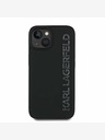 Karl Lagerfeld Karl Lagerfeld 3D Rubber Glitter Logo Back Cover per iPhone 13 Nero