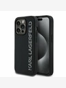 Karl Lagerfeld Karl Lagerfeld 3D Rubber Glitter Logo Back Cover per iPhone 13 Pro Nero