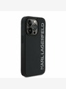 Karl Lagerfeld Karl Lagerfeld 3D Rubber Glitter Logo Back Cover per iPhone 13 Pro Nero
