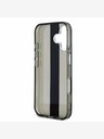 Karl Lagerfeld Karl Lagerfeld IML Logo Stripe Back Cover per iPhone 16 Nero