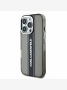 Karl Lagerfeld Karl Lagerfeld IML Logo a strisce per iPhone 16 Pro Nero