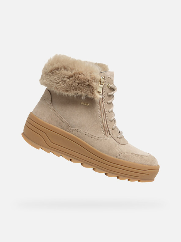 Geox Beige Donna Geox Milleiny B Abx Stivaletti