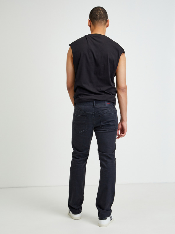 Diesel Jeans Diesel Buster straight fit grigio scuro da uomo