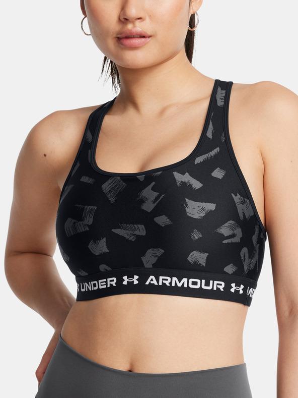 Under Armour Reggiseno Under Armour Crossback Mid Print Donna-BLK