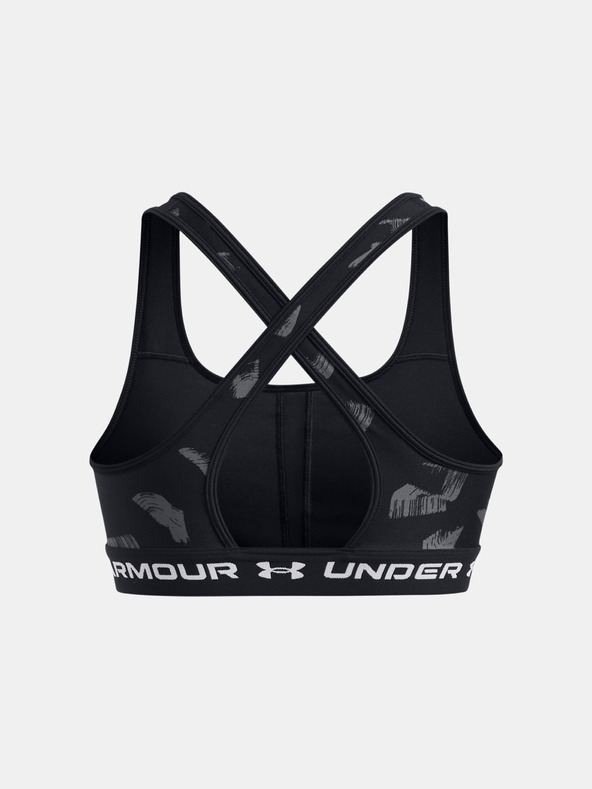 Under Armour Reggiseno Under Armour Crossback Mid Print Donna-BLK