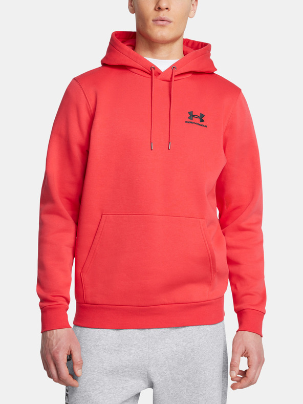 Under Armour Felpa con cappuccio in pile Under Armour UA Icon Uomo-RED