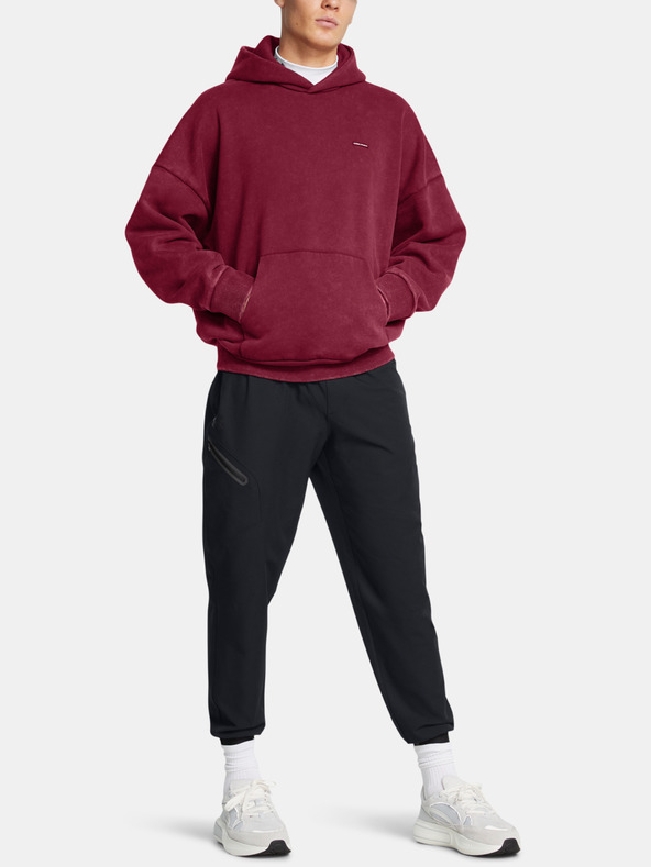 Under Armour Uomo Under Armour UA Icon HWT Flc Wash OS Hood-RED