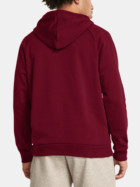 Under Armour Felpa con cappuccio Under Armour UA Rival Uomo - ROSSO