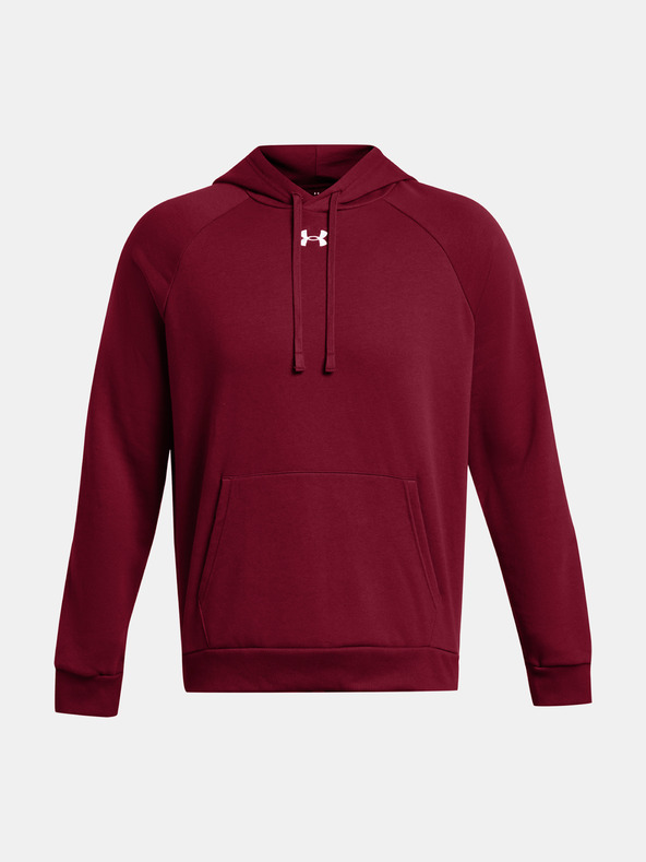 Under Armour Felpa con cappuccio Under Armour UA Rival Uomo - ROSSO
