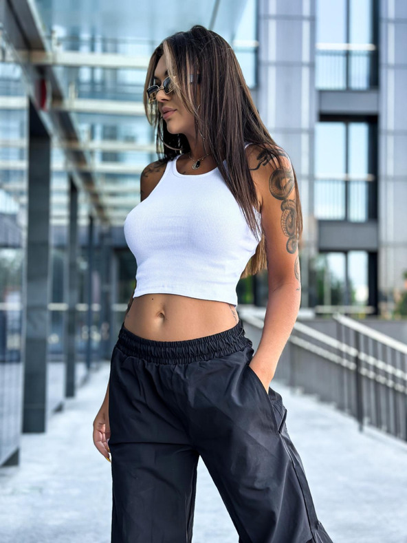 Edoti Maglietta da donna senza stampa bianca EDOTI