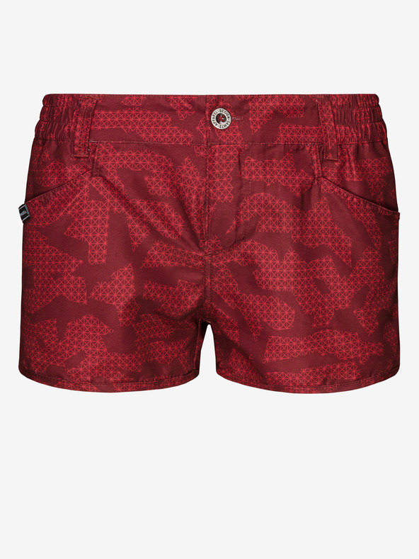 Sam 73 Pantaloncini rossi a fantasia da donna SAM 73