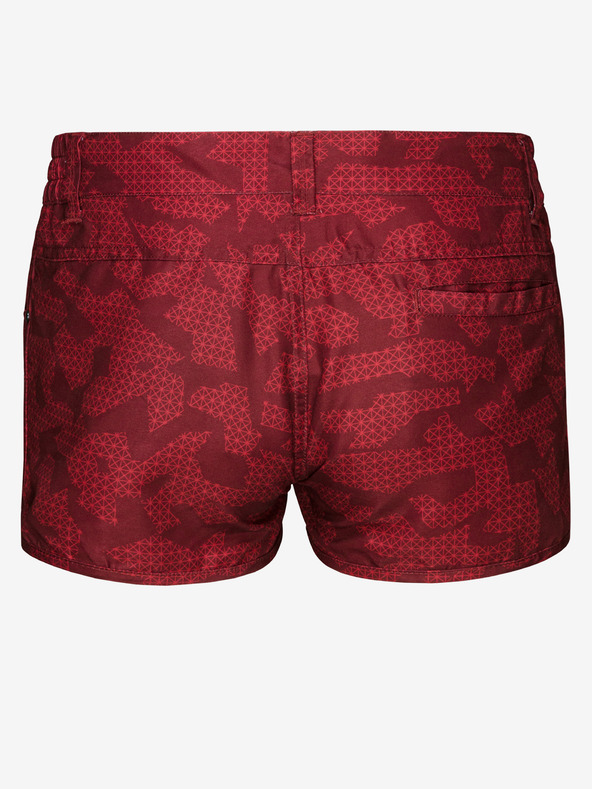 Sam 73 Pantaloncini rossi a fantasia da donna SAM 73