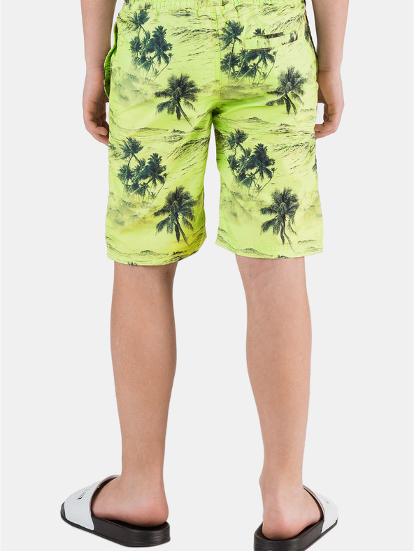 Sam 73 Costume da bagno a fantasia gialla e verde per ragazzi SAM 73