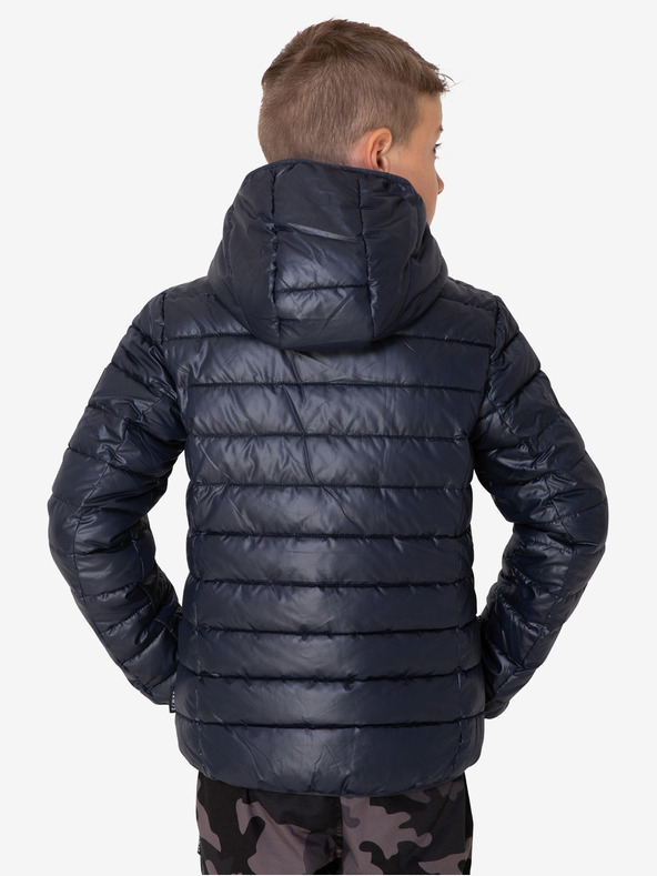 Sam 73 Giacca invernale trapuntata blu scuro da ragazzo con cappuccio SAM 73 Jonah