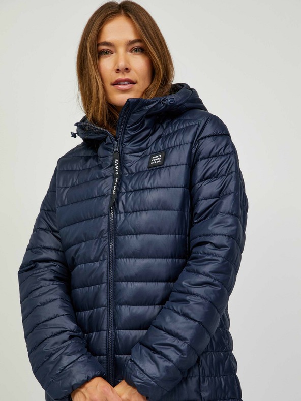 Sam 73 Cappotto trapuntato blu scuro da donna Sam 73