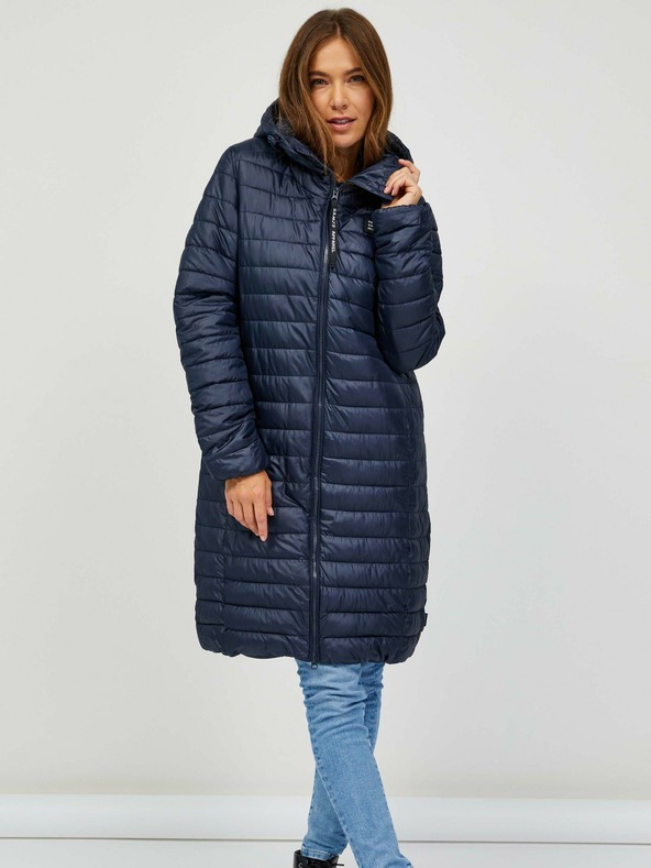 Sam 73 Cappotto trapuntato blu scuro da donna Sam 73