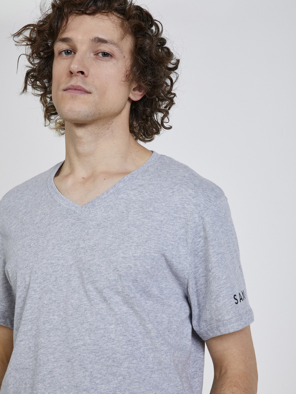 Sam 73 Maglietta da uomo grigia SAM 73 Blane