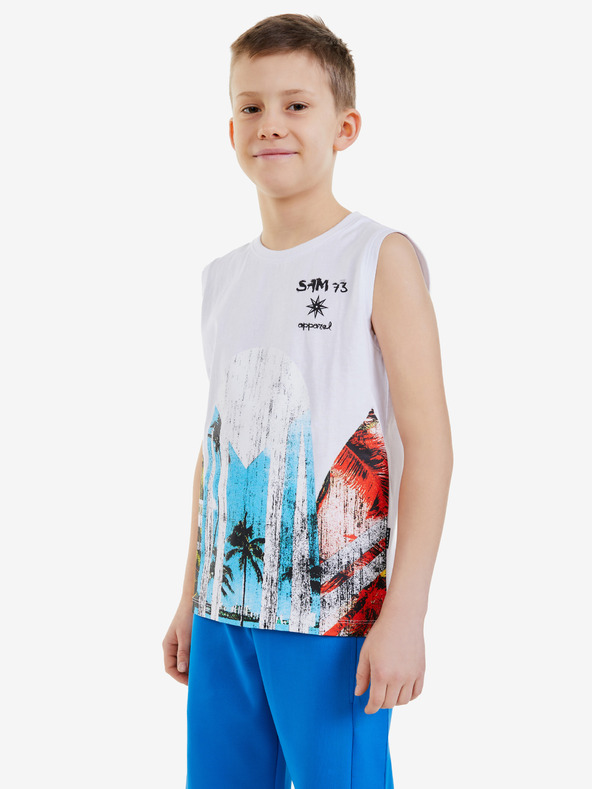 Sam 73 Canotta bianca da ragazzo SAM 73 Julius