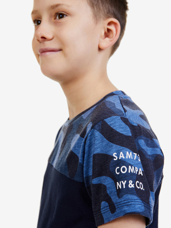 Sam 73 Maglietta fantasia blu scuro per bambino SAM 73 Moses