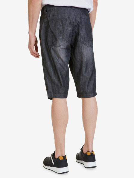 Sam 73 Pantaloncini di jeans neri da uomo SAM 73 Kieran