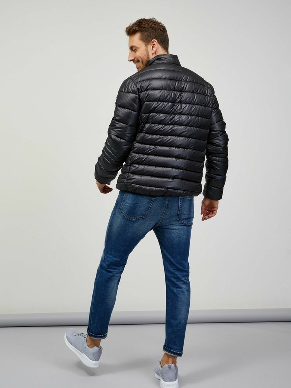 Sam 73 Giacca trapuntata nera da uomo SAM 73 Otto