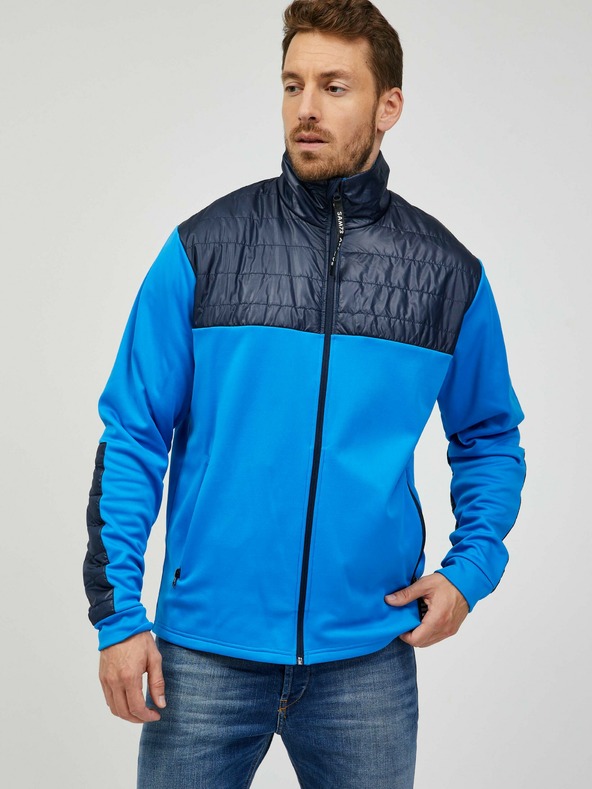 Sam 73 Felpa con zip da uomo blu SAM 73 Judin