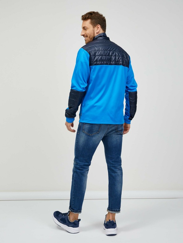 Sam 73 Felpa con zip da uomo blu SAM 73 Judin