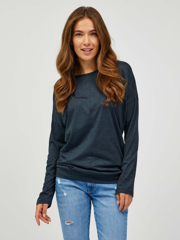 Sam 73 Maglietta basic a maniche lunghe nera da donna SAM 73 Azuka