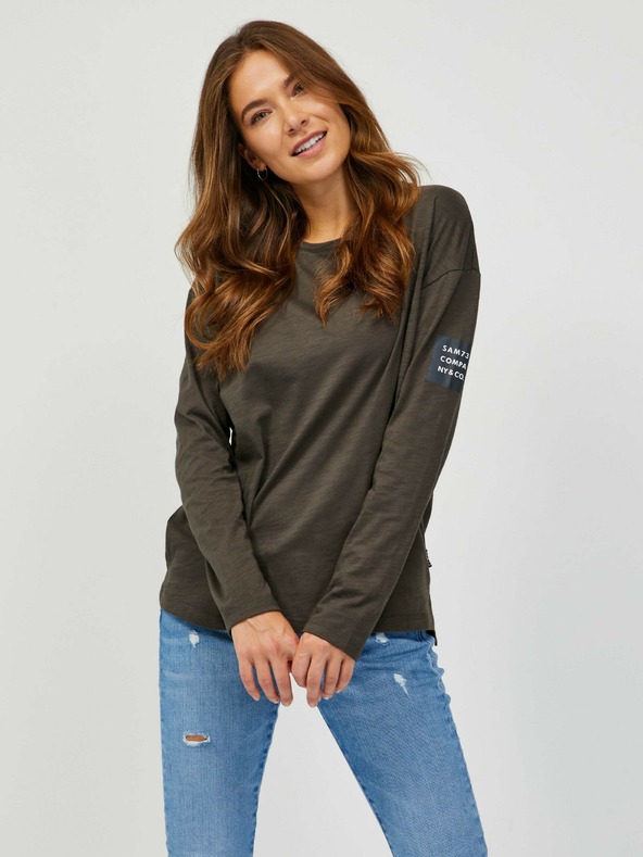 Sam 73 Maglietta a maniche lunghe kaki da donna SAM 73 Ariasa