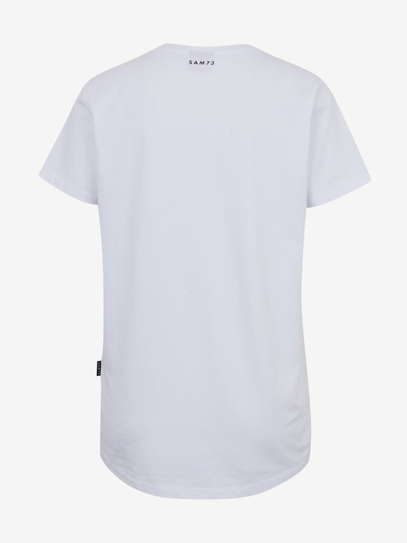 Sam 73 Maglietta bianca stampata da donna SAM73 Musca