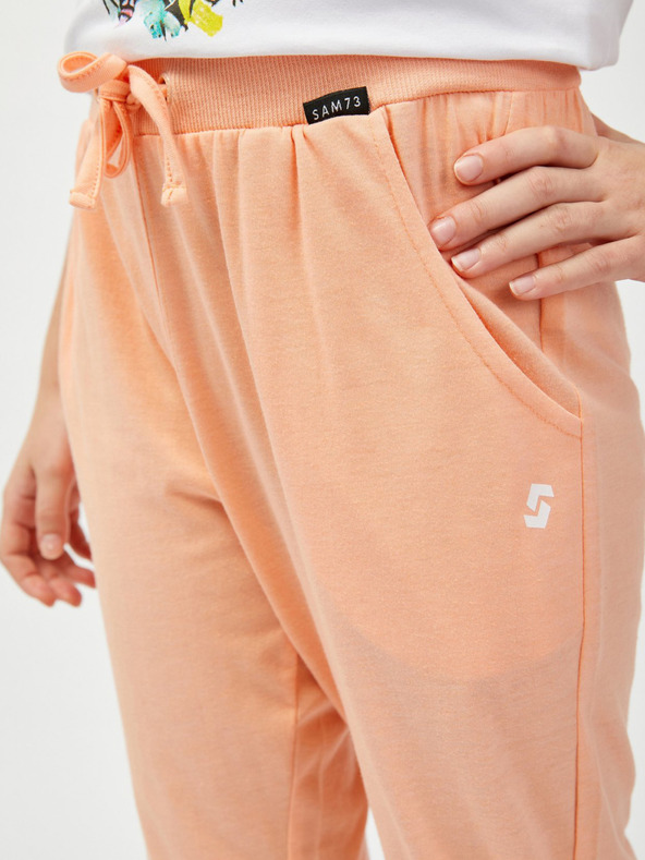 Sam 73 Pantaloni a tre quarti da bambina color albicocca SAM73 Rudolph