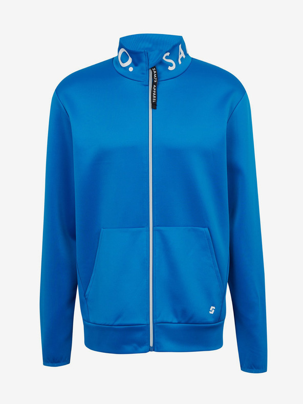 Sam 73 Felpa con zip SAM73 Stephen blu da uomo