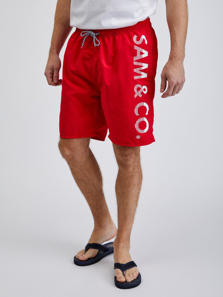 Sam 73 Costume da bagno rosso da uomo SAM73 Pegasus