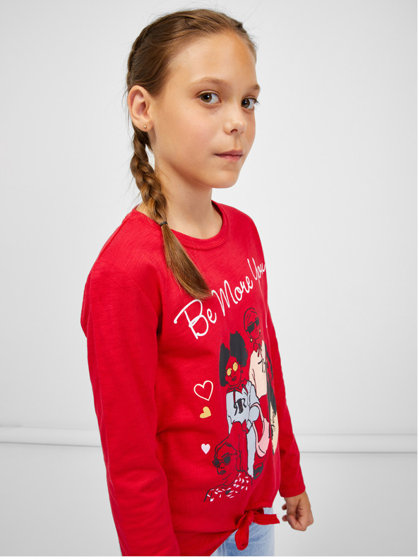Sam 73 Maglietta a maniche lunghe rossa per ragazze SAM 73 Vadania