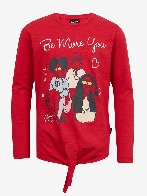 Sam 73 Maglietta a maniche lunghe rossa per ragazze SAM 73 Vadania