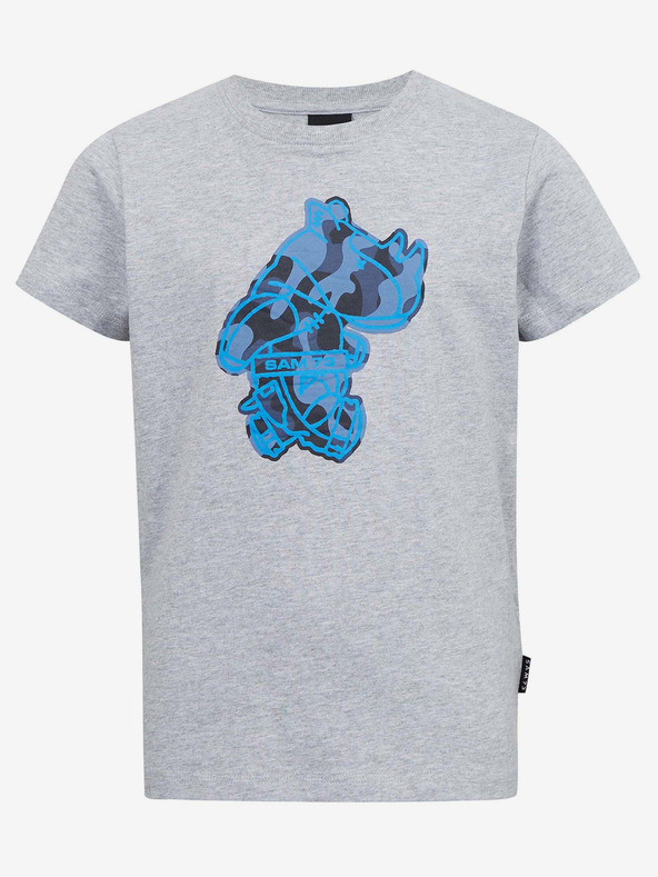 Sam 73 Maglietta a righe grigio chiaro da ragazzo SAM 73 Silaqui