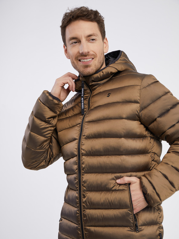 Sam 73 Giacca trapuntata marrone da uomo SAM 73 Spider