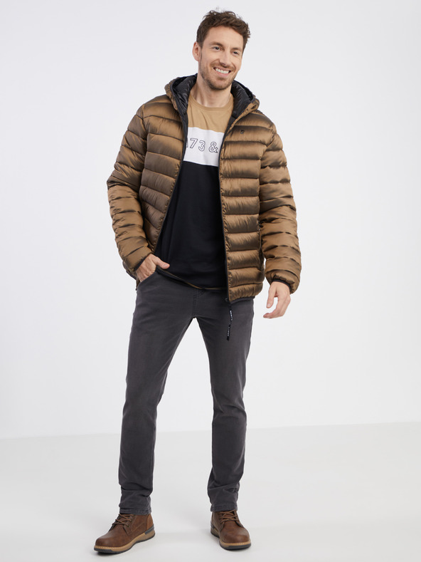 Sam 73 Giacca trapuntata marrone da uomo SAM 73 Spider