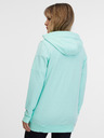 Sam 73 Felpa da donna SAM 73 Lisa con cappuccio e zip color turchese