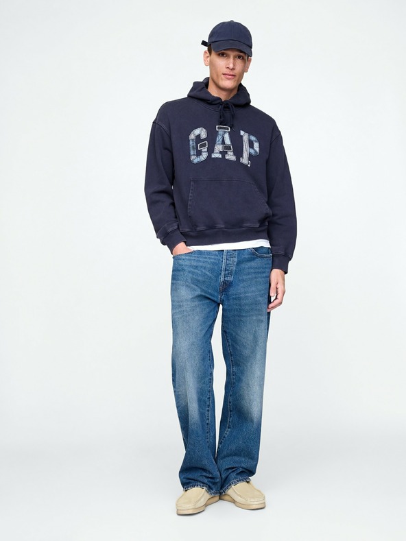 GAP Felpa oversize Patchwork Logo Americana GAP