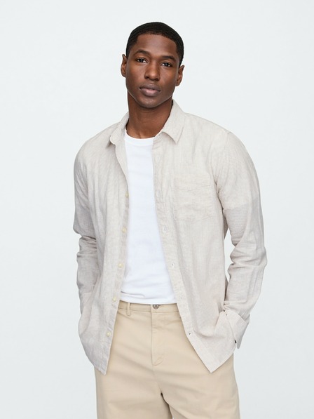 GAP Camicia in lino dal taglio standard GAP