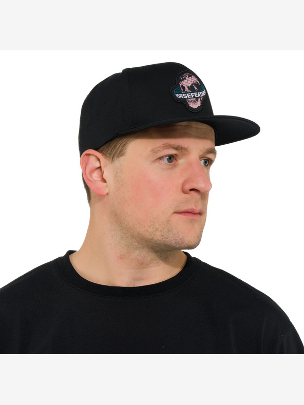 Horsefeathers Cappello Skull - nero CAVALIERI