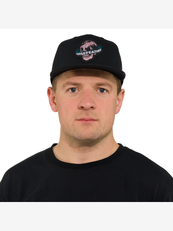 Horsefeathers Cappello Skull - nero CAVALIERI