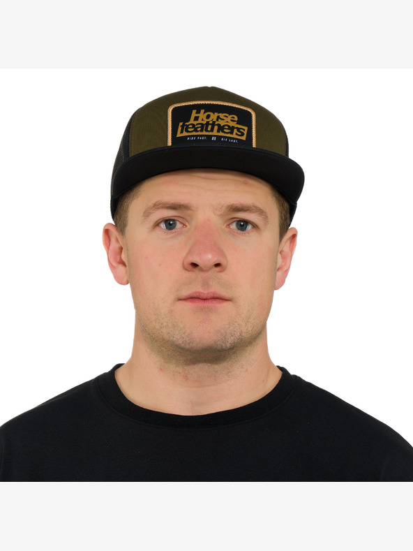 Horsefeathers Berretto Caster - oliva HORSEFEATHERS