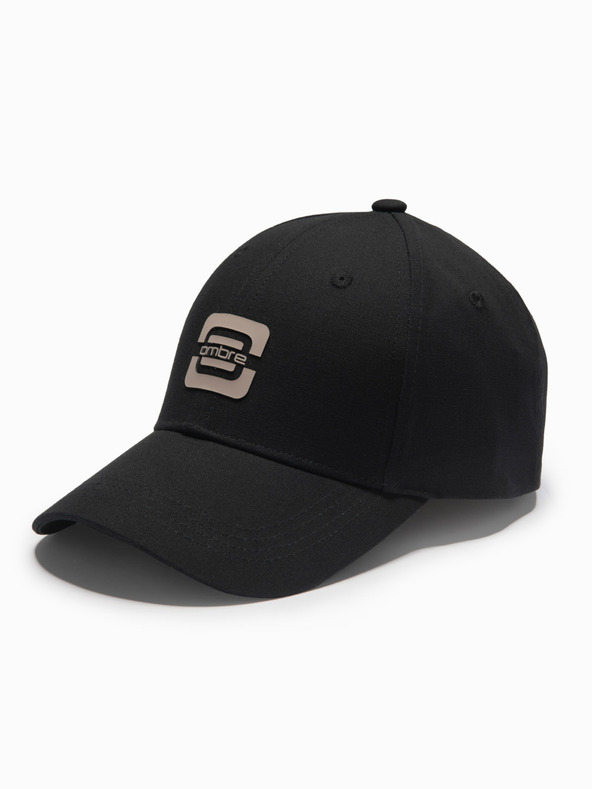 Ombre Clothing Cappello da baseball da uomo con logo nero Ombre Clothing