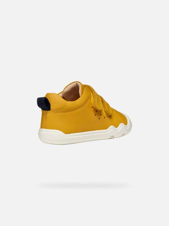 Geox Mustard yellow boys' barefoot sneakers Geox Steppieup