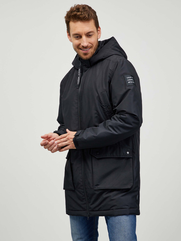 Sam 73 Cappotto nero da uomo SAM 73 Edward