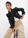 GAP Giacca nera da donna in denim GAP