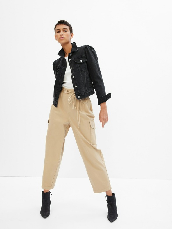 GAP Giacca nera da donna in denim GAP